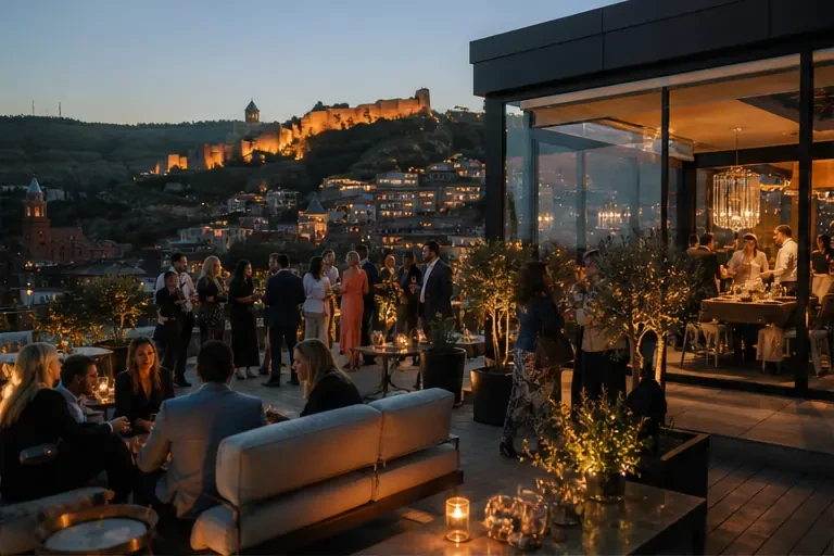 Event planning in Georgia: Private celebration in Tbilisi — scenic view of event venue in Tbilisi