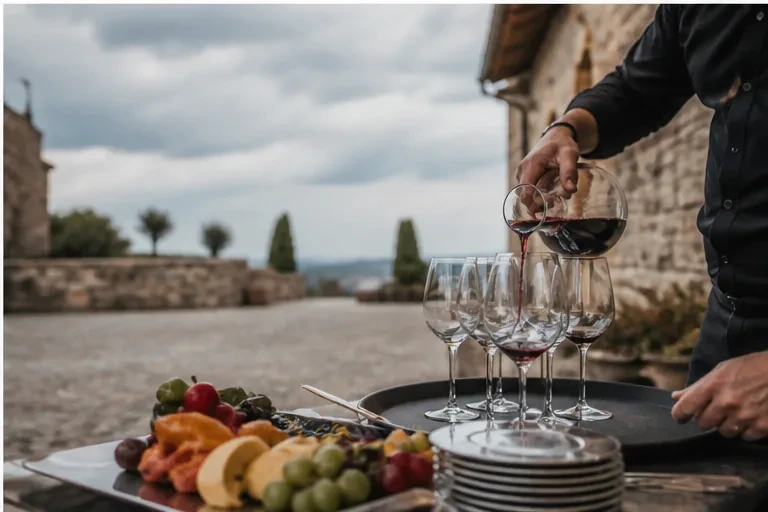 Design details and table setting for “Event venues in Kakheti” in Kakheti