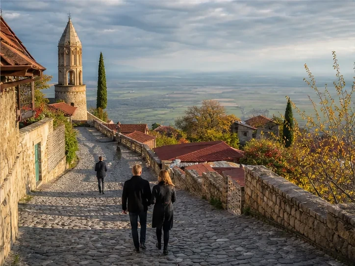 Event planning in Georgia: Destination event in Sighnaghi — scenic view of event venue in Sighnaghi