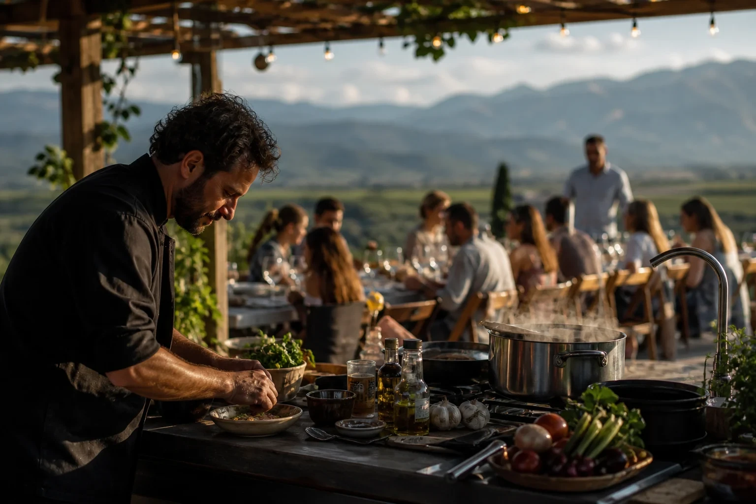 Event planning in Georgia: Guest logistics in Kakheti — scenic view of event venue in Kakheti
