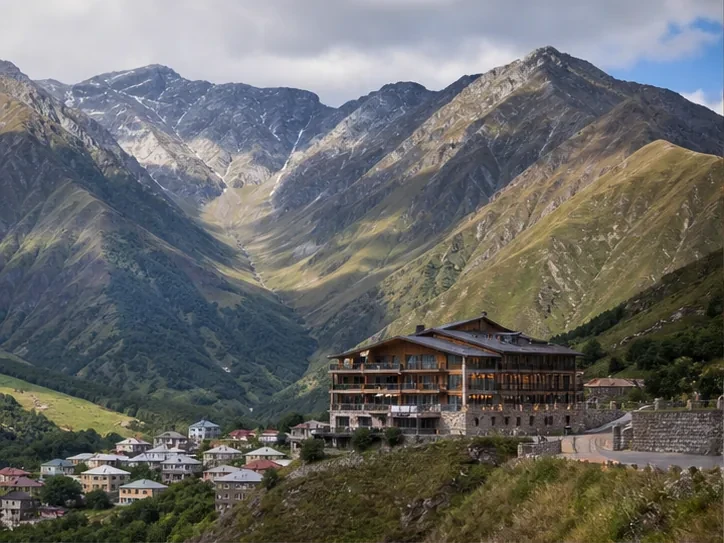 Event planning in Georgia: Guest logistics in Borjomi — scenic view of event venue in Borjomi