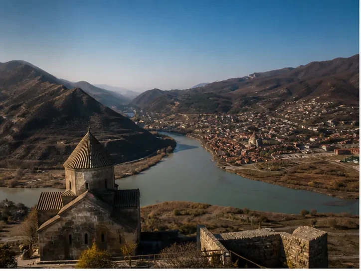 Event planning in Georgia: Guest logistics in Mtskheta — scenic view of event venue in Mtskheta