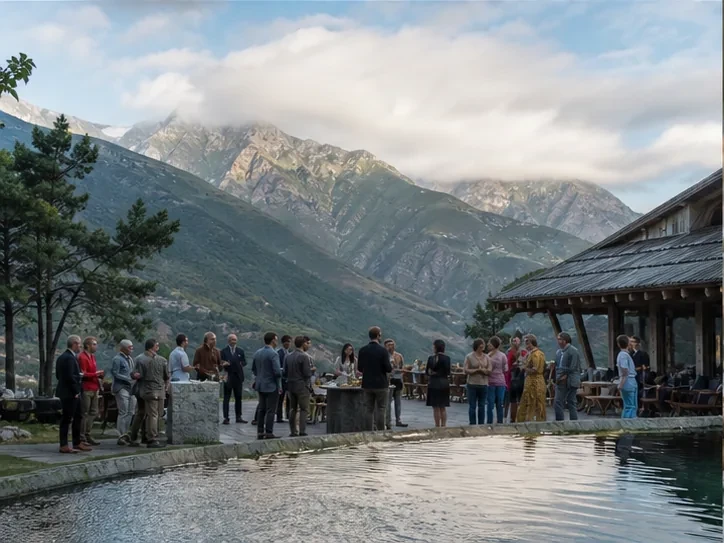 Event planning in Georgia: Event design and décor in Kakheti — scenic view of event venue in Kakheti