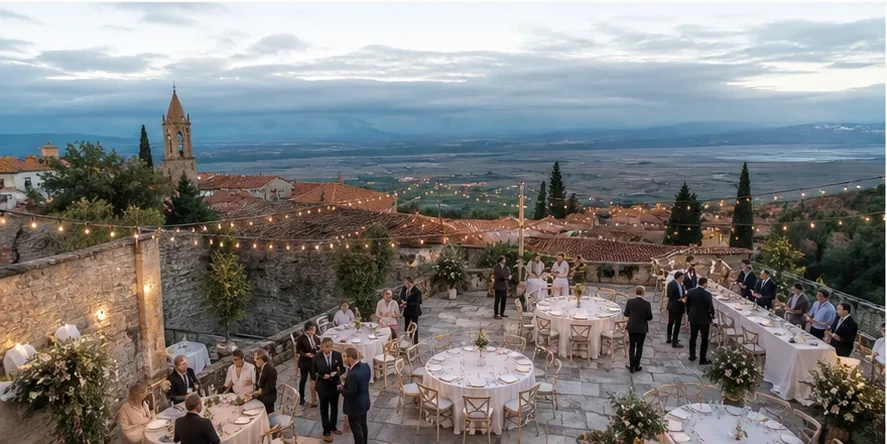 Event planning in Georgia: Event design and décor in Batumi — scenic view of event venue in Batumi