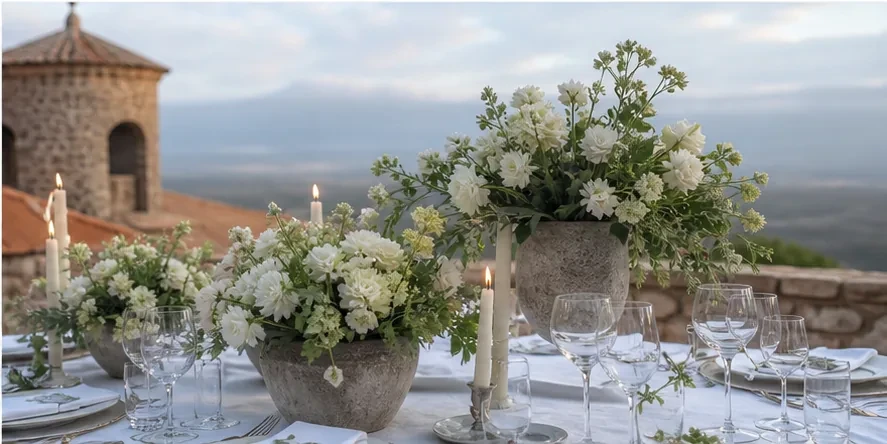 Design details and table setting for “Event design and décor in Batumi” in Batumi