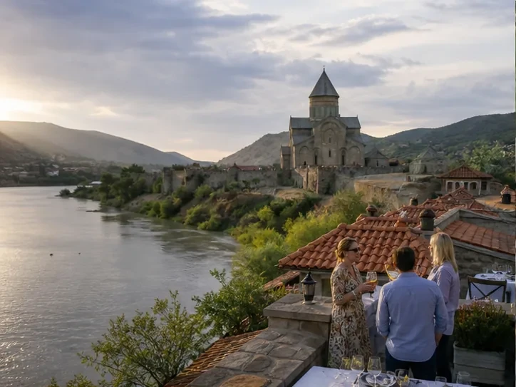 Event planning in Georgia: Food and wine programme in Tbilisi — scenic view of event venue in Tbilisi