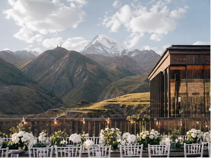 Event planning in Georgia: Food and wine programme in Mtskheta — scenic view of event venue in Mtskheta