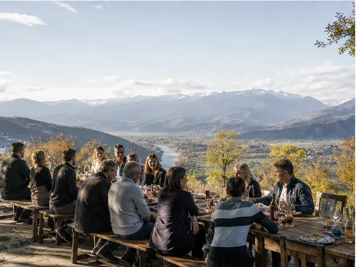 Event planning in Georgia: Food and wine programme in Georgia — scenic view of event venue in Georgia