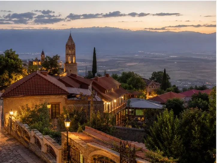 Event planning in Georgia: Seasonal event in Sighnaghi — scenic view of event venue in Sighnaghi