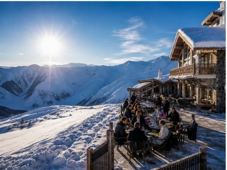 Event planning in Georgia: Seasonal event in Gudauri — scenic view of event venue in Gudauri