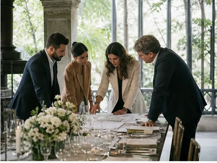 Design details and table setting for “Seasonal event in Kutaisi” in Kutaisi