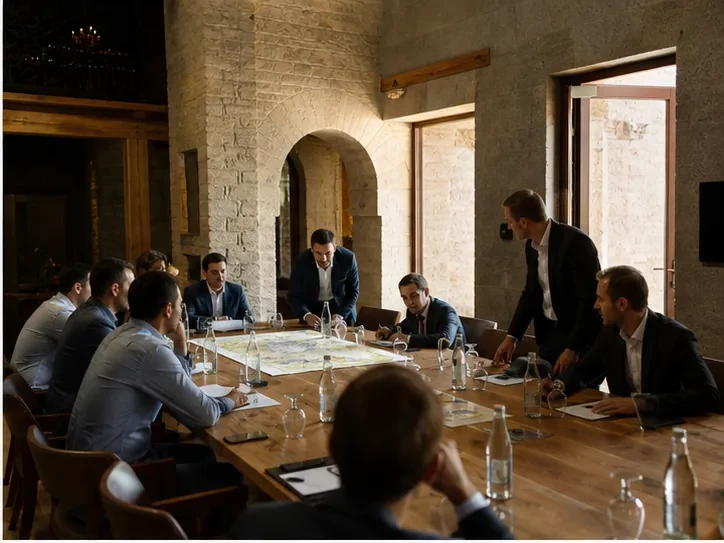 Design details and table setting for “MICE programme in Mtskheta” in Mtskheta